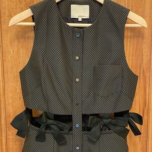 3.1 Phillip Lim Navy Polka Dot Dress Size 4